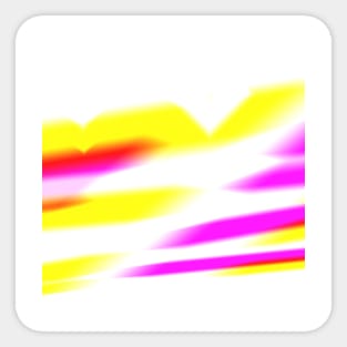 red yellow pink white abstract texture Sticker